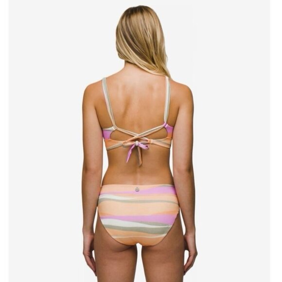 prAna Summer Wave Size X-Small Mid Rise Swimwear Banded Swim BOTTOM “waves” - Picture 2 of 8